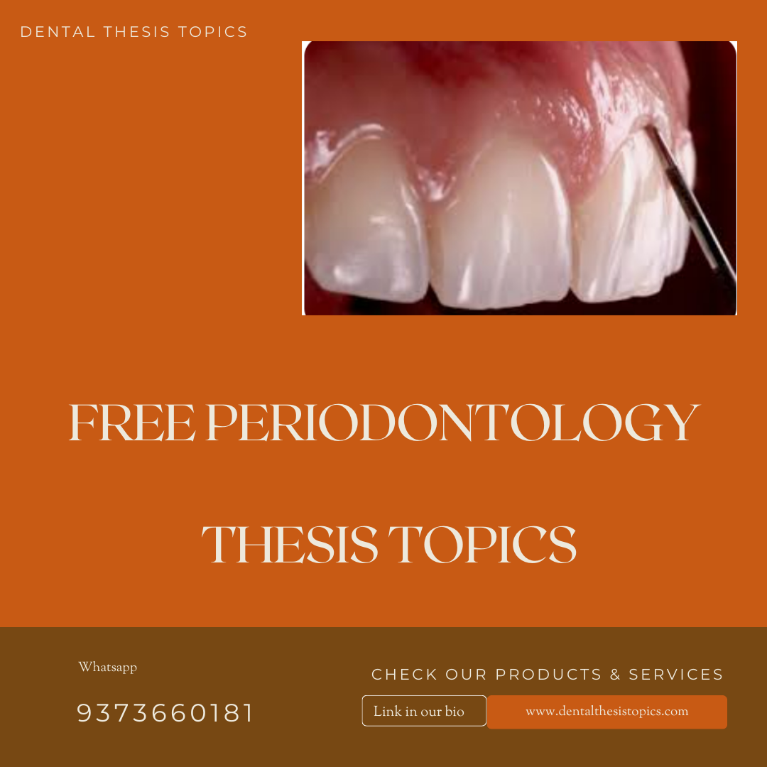 periodontology thesis topics