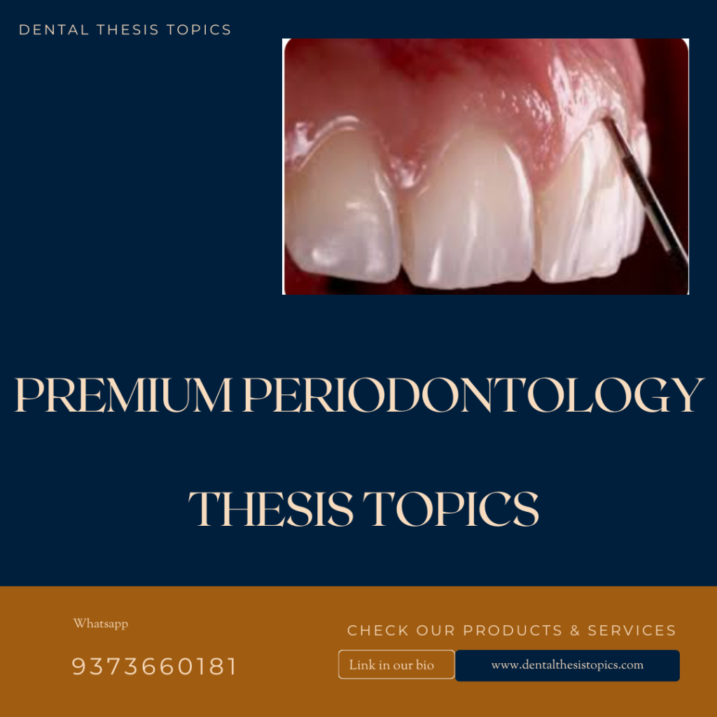 premium periodontics thesis topics