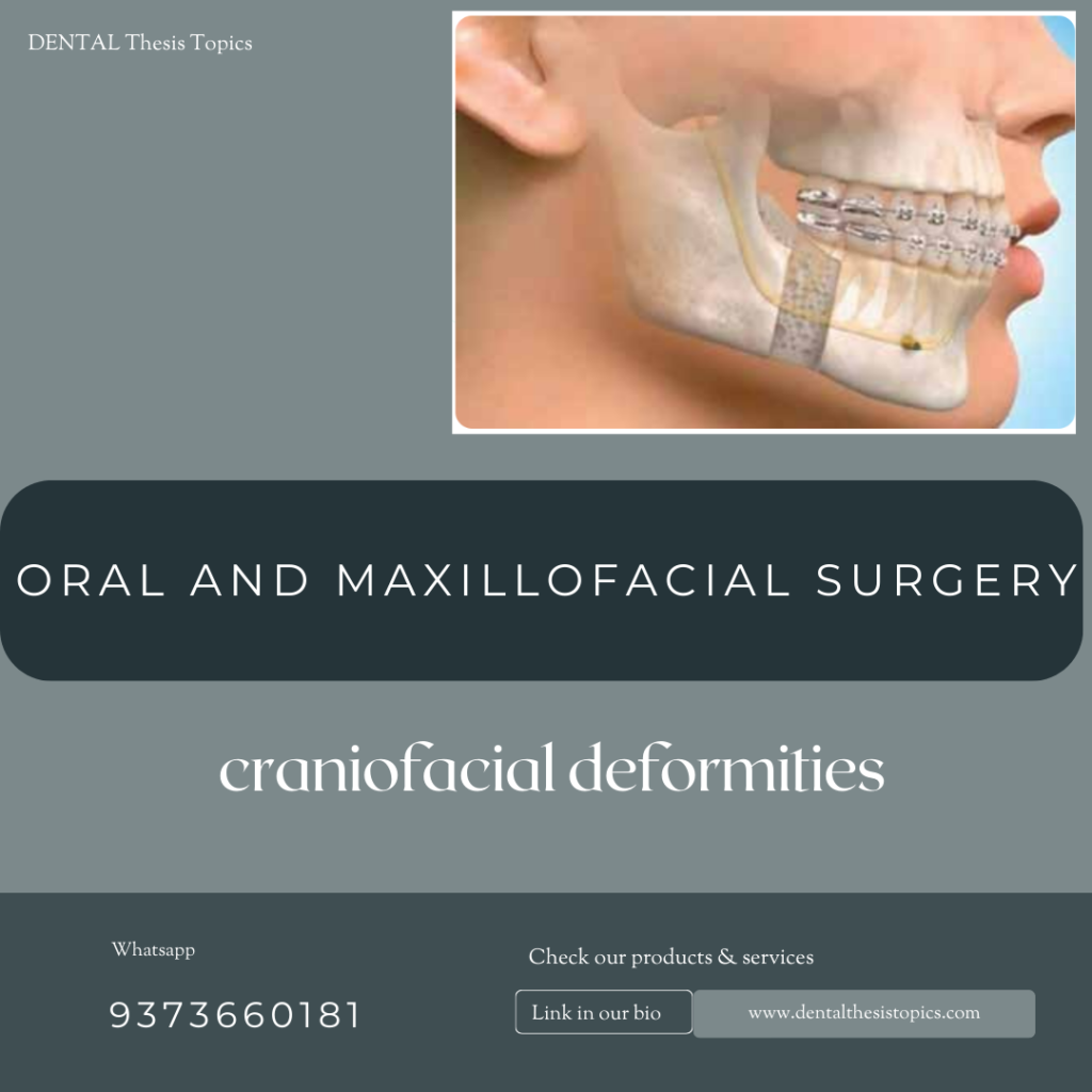 craniofacial deformities thesis topics