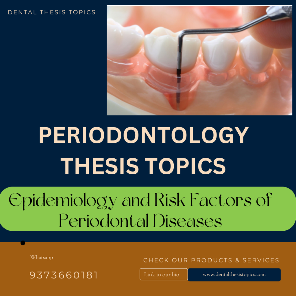 Epidemiology and risk factors of periodontal diseases