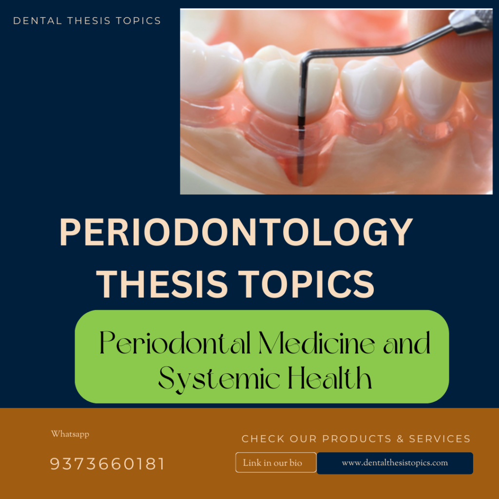 periodontology in systemic diseases