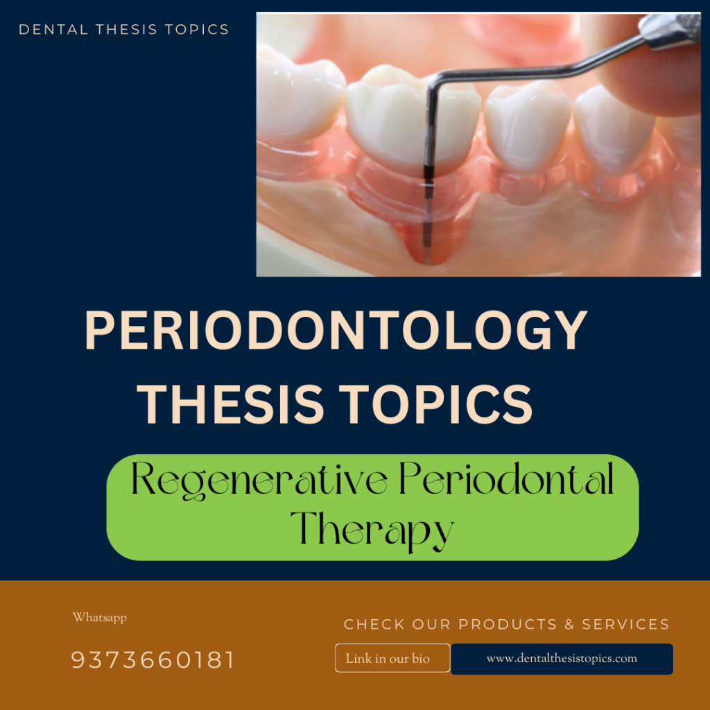 Regenerative Periodontal Therapy