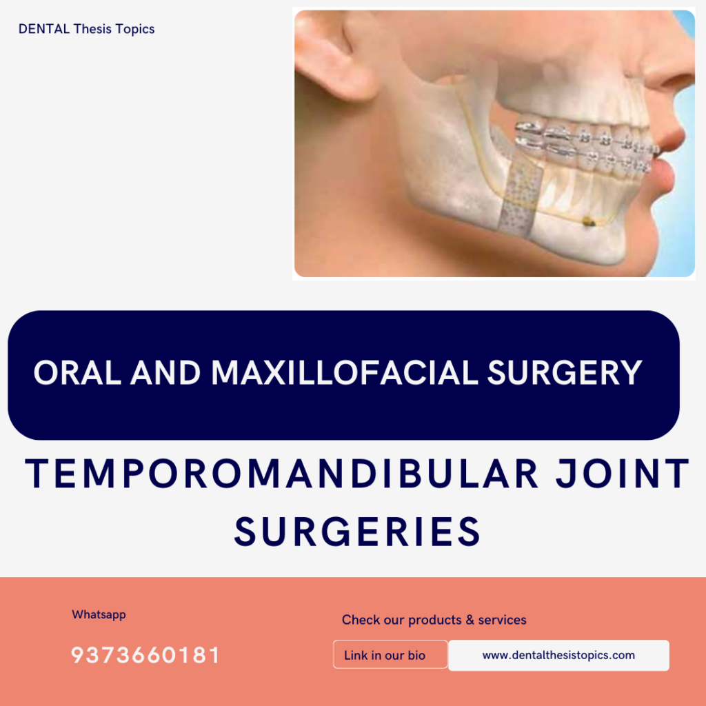 temoromandibular surgeries thesis topics