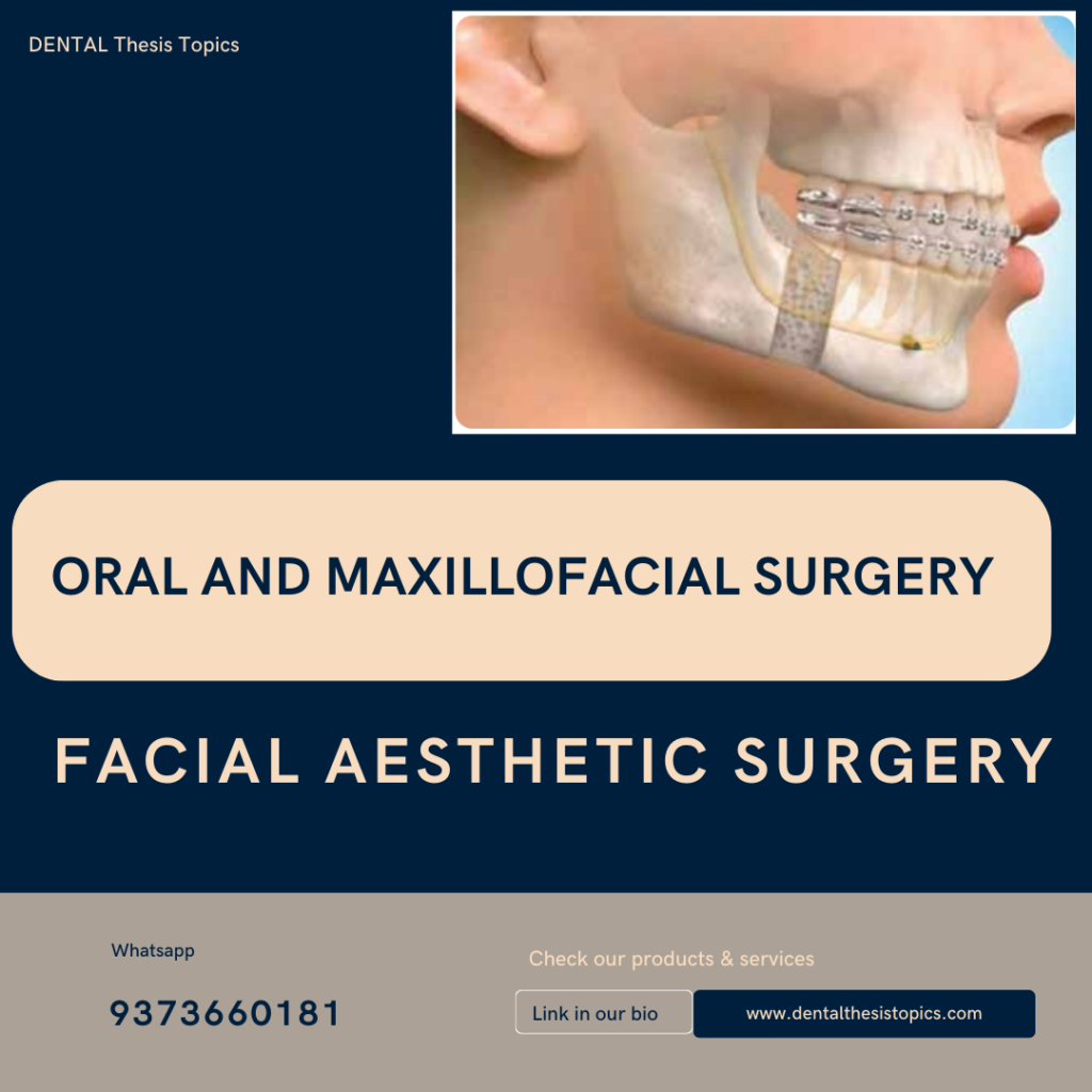 Facial Aesthetic Surgery Thesis Topics